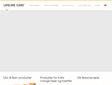 Tablet Screenshot of lifelinecare.no
